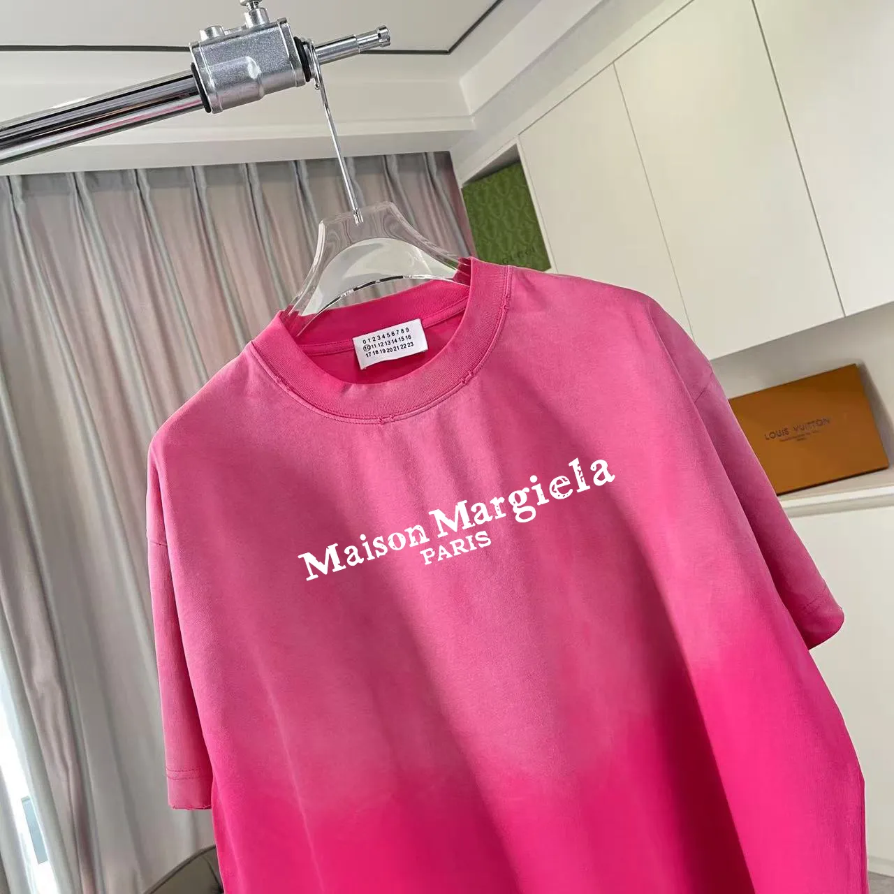 MM 6 2025 New Arrival logo 320g t Same Style Size：S M L XL XXL ：Black Gray Black Red